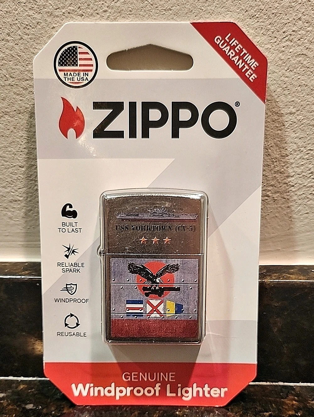 Zippo Lighter USS Yorktown (CV-5) ) World War II